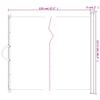 vidaXL Retractable Pet Barrier White 117.5 x 125 cm view 3