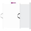 vidaXL Retractable Pet Barrier White 117.5 x 125 cm view 4