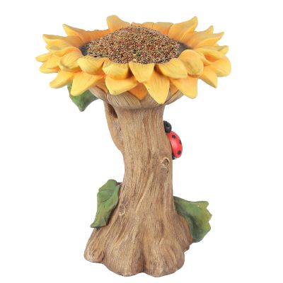 Sunflower Birdbath, Sunflower Bird Feeder, Wild Bird Watcher