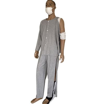 ZGYOZMNG Open-Back Care Pajamas for Patients, Unisex, Style A, XL