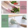 AORHOFJ Reusable Household Gloves, 3 Pairs, Scented Rubber, Non-Slip Grip, Waterproof, Long Arm, Size M view 4