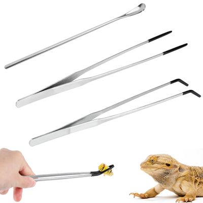 PEUTIER 3-Piece Reptile Feeding Tongs Set