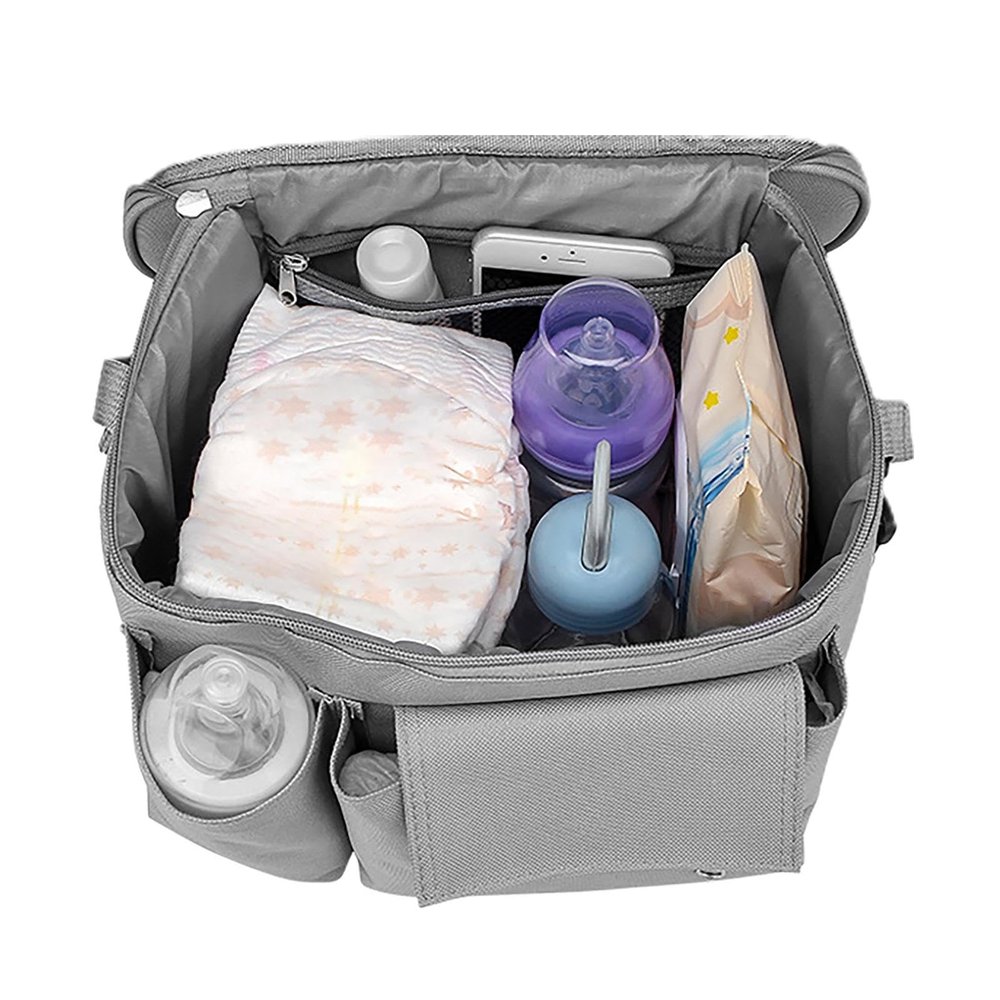 Stroller Diaper Bag Organizer, Gray, Unisex