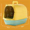 JYARZ Covered Cat Litter Box with Scoop, Black view 2