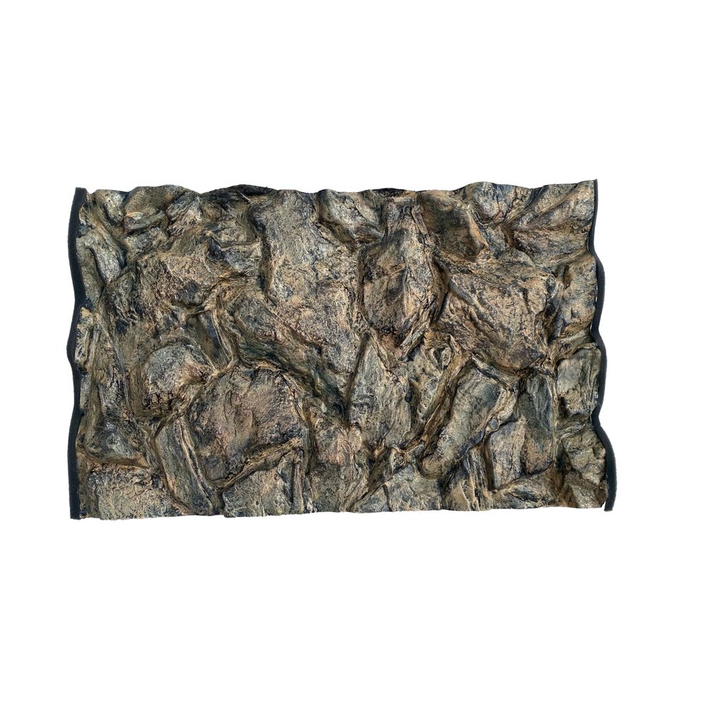 PLASTIKO 3D Aquarium Background 150 x 60 cm, Yellow Stone Pattern