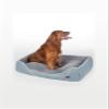 RAIKOU Plush Washable Padded Dog Bed, Blue, 120 x 90 x 10 cm view 3