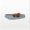 RAIKOU Plush Washable Padded Dog Bed, Blue, 120 x 90 x 10 cm view 4