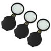 HAPINARY 3-Pack Foldable Small Magnifying Glasses with Leather Case, Portable Loupes for Reading and Stamp Collecting view 1