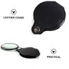 HAPINARY 3-Pack Foldable Small Magnifying Glasses with Leather Case, Portable Loupes for Reading and Stamp Collecting view 2