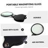 HAPINARY 3-Pack Foldable Small Magnifying Glasses with Leather Case, Portable Loupes for Reading and Stamp Collecting view 3