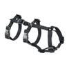 Ferplast Brave Escape-Resistant Dog Harness for Small Dogs, 6-Point Adjustable, Panic Stop, Size S, Black view 1