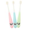 SKISUNO Periodontal Toothbrush for Toddlers, Manual Kids' Toothbrush with Soft Bristles, ABS Handle, 3-Pack, Cartoon Design, Random Color view 1
