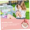 BESPORTBLE Hamster Bridge Warm Hanging Nest Made of Linen, Plush and Sponge, Soft, Compact and Lightweight for Small Pets view 2