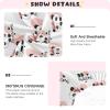 Unisex Fitted Crib Sheet for Boys and Girls, Soft Crib Mattress Sheet, 39.0 x 27.0 in, Panda with Valentine’s Day Heart and Pink Bow view 4