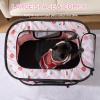 Foldable Puppy Playpen for Dogs, Cats and Rabbits, Indoor/Outdoor, Size S, 70.1 x 55.1 x 45 cm, Pink view 4