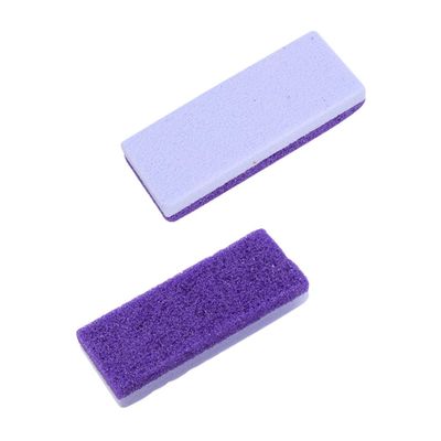 Beatifufu 2-Piece Double-Sided Pumice Stone Foot Scrubber, Purple