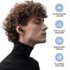 Reusable Soft Silicone Earplugs for Sleep, Focus, Travel or Concerts, XS/S/M/L, Black view 2