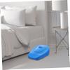 Sturdy Contoured Plastic Bedpan with Lid, Blue view 2