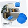 Sturdy Contoured Plastic Bedpan with Lid, Blue view 3