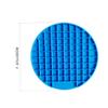 WOONEKY 2-Piece Non-Slip Slow-Feeding Mats for Dogs, Round, Blue and Orange view 3