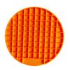 WOONEKY 2-Piece Non-Slip Slow-Feeding Mats for Dogs, Round, Blue and Orange view 4