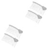 FRCOLOR 4-Piece Alloy Heart Hair Combs with Rhinestone Inlay view 1