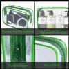YedsIntu 16-Piece Transparent PVC Makeup Bag Set, Green view 4
