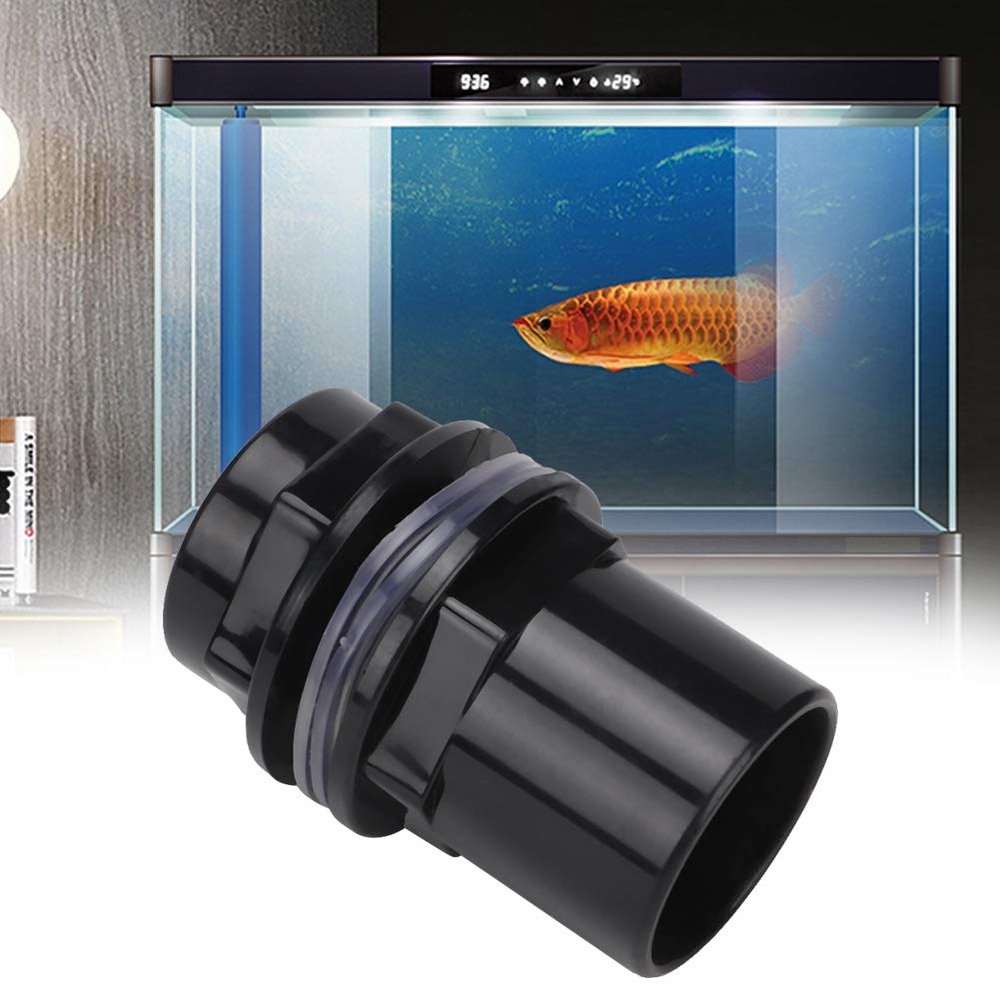 Akozon 5-Piece PVC Aquarium Straight Pipe Connector Set (40 mm)