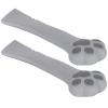2-Piece Multifunctional Cat Paw Can Opener and Food Scoop Set, Silicone, Gray view 2