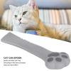 2-Piece Multifunctional Cat Paw Can Opener and Food Scoop Set, Silicone, Gray view 4