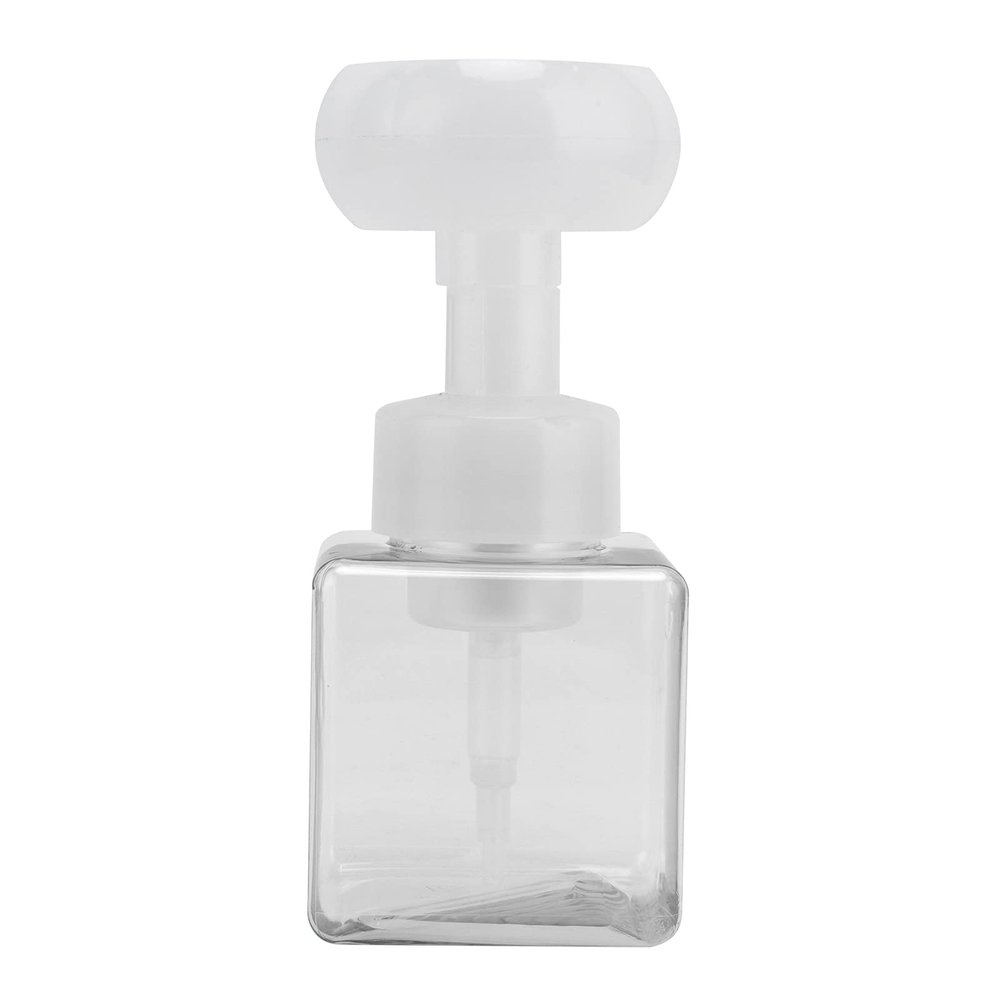 250 mL Diamond-Shaped Foaming Pump Bottle, Clear