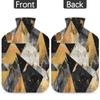 Triangle Art Hot Water Bottle with Cover, 2 L, Large Capacity view 4