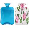 Rose Pattern Hot Water Bottle with Cover, 2 L view 1