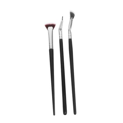 Eyelash Fan Brushes, 1 Set, Black Synthetic Fibers