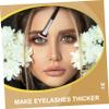Eyelash Fan Brushes, 1 Set, Black Synthetic Fibers view 2