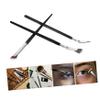 Eyelash Fan Brushes, 1 Set, Black Synthetic Fibers view 4