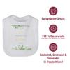 Baby Bib – Peace Dove Baptism Gift, Personalized with Name and Baptism Date – One Size, White view 4
