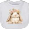 Shirtracer Baby Bib – Cute Easter Bunny – One Size, White view 1