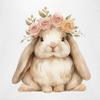Shirtracer Baby Bib – Cute Easter Bunny – One Size, White view 2