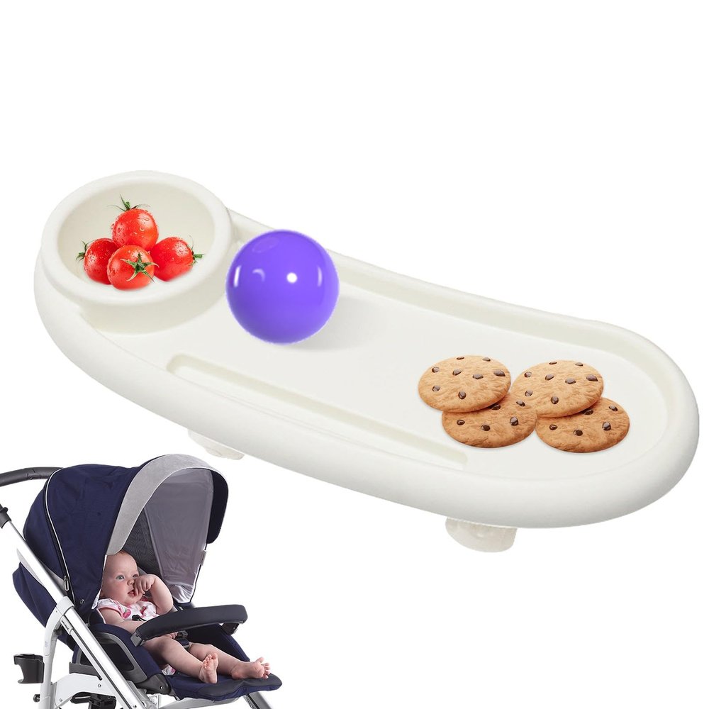 Stroller Snack Tray with Adjustable Cup Holder