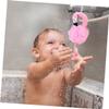 PLAFOPE Practical Bath Sponge, 2-Pack, Flamingo Shower Pouf, PE view 2