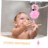 PLAFOPE Practical Bath Sponge, 2-Pack, Flamingo Shower Pouf, PE view 4