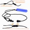 Silicone Chew Necklace, Chew Tube, BPA-Free Chew Accessory with Adjustable Strap, Blue view 3