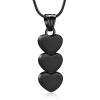 Heart-to-Heart Ashes Urn Necklace, Stainless Steel view 1