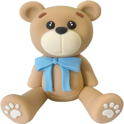 3D Bear Cake Topper for DIY Parties, Blue