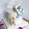 3D Bear Cake Topper for DIY Parties, Blue view 4