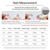 Removable Nail Patches for Short Nails, Fall & Winter (Ultrashort Green, S) view 3