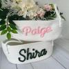 Personalized Baby Shower Storage Basket with Name, Cotton Rope, 30 x 20 x 11 cm view 2