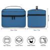 VFMKT Makeup Bag, Portable Travel Cosmetic Organizer, Navy Blue, 25 x 18 x 15 cm view 2