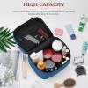 VFMKT Makeup Bag, Portable Travel Cosmetic Organizer, Navy Blue, 25 x 18 x 15 cm view 4